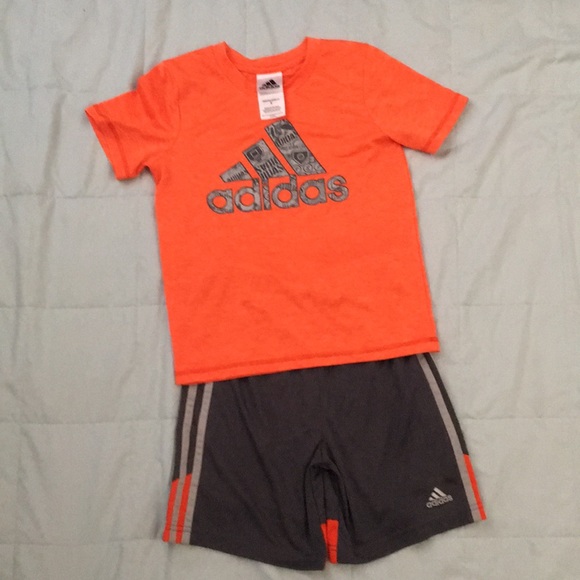 adidas Other - Boys orange adidas set. Comes with shorts + shirt